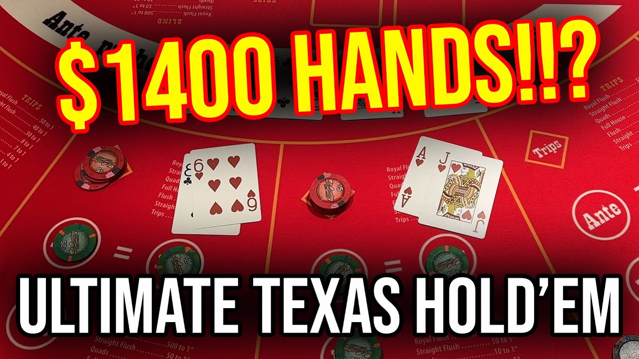 $1400 BLIND BET OMG!! LIVE ULTIMATE TEXAS HOLD’EM! April 23rd 2023