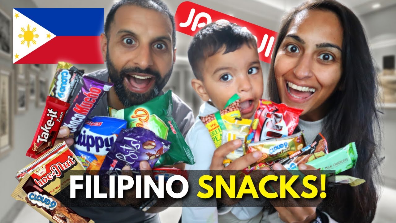 Trying FILIPINO SNACKS for the FIRST TIME! 🇵🇭
