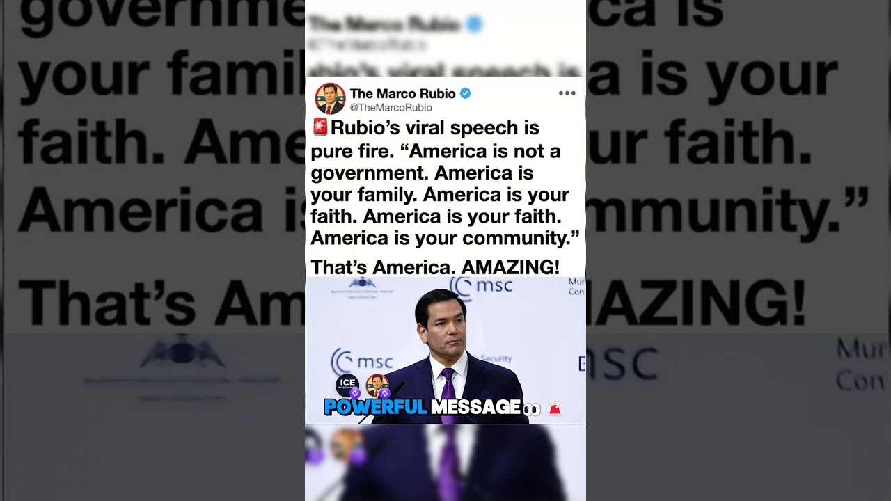 Marco Rubio&rsquo;s Message Hits Home 😳 &mdash; Viral Speech