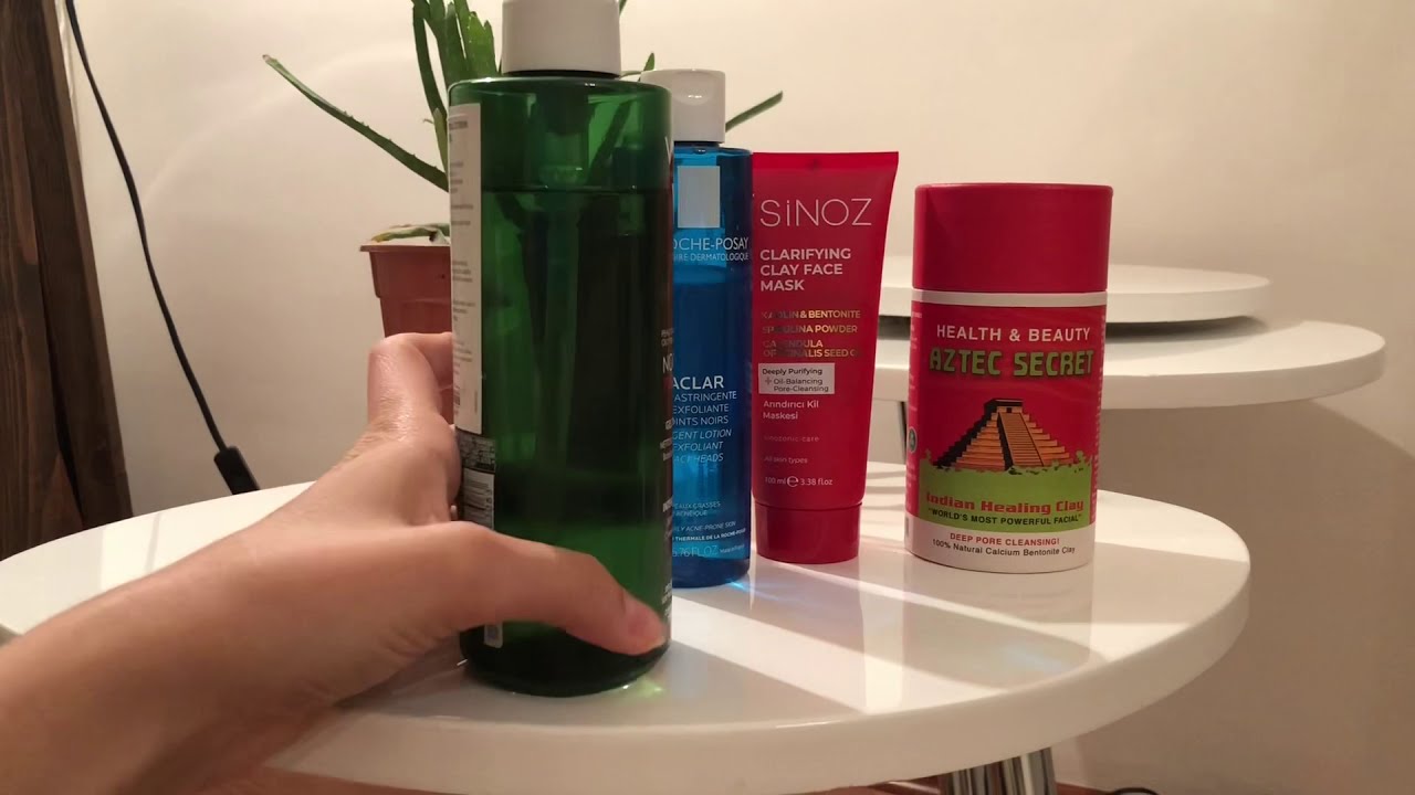 Kullandığım Bakım Ürünlerimi Anlatıyorum 🤗 (Aztec Healty maske,Vichy Normaderm, La roche, Sinoz)
