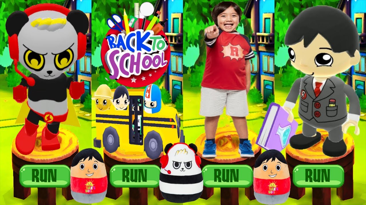 Tag with Ryan Back to School UPDATE Combo Panda Drives School Bus with Academy Ryan - All Characters
