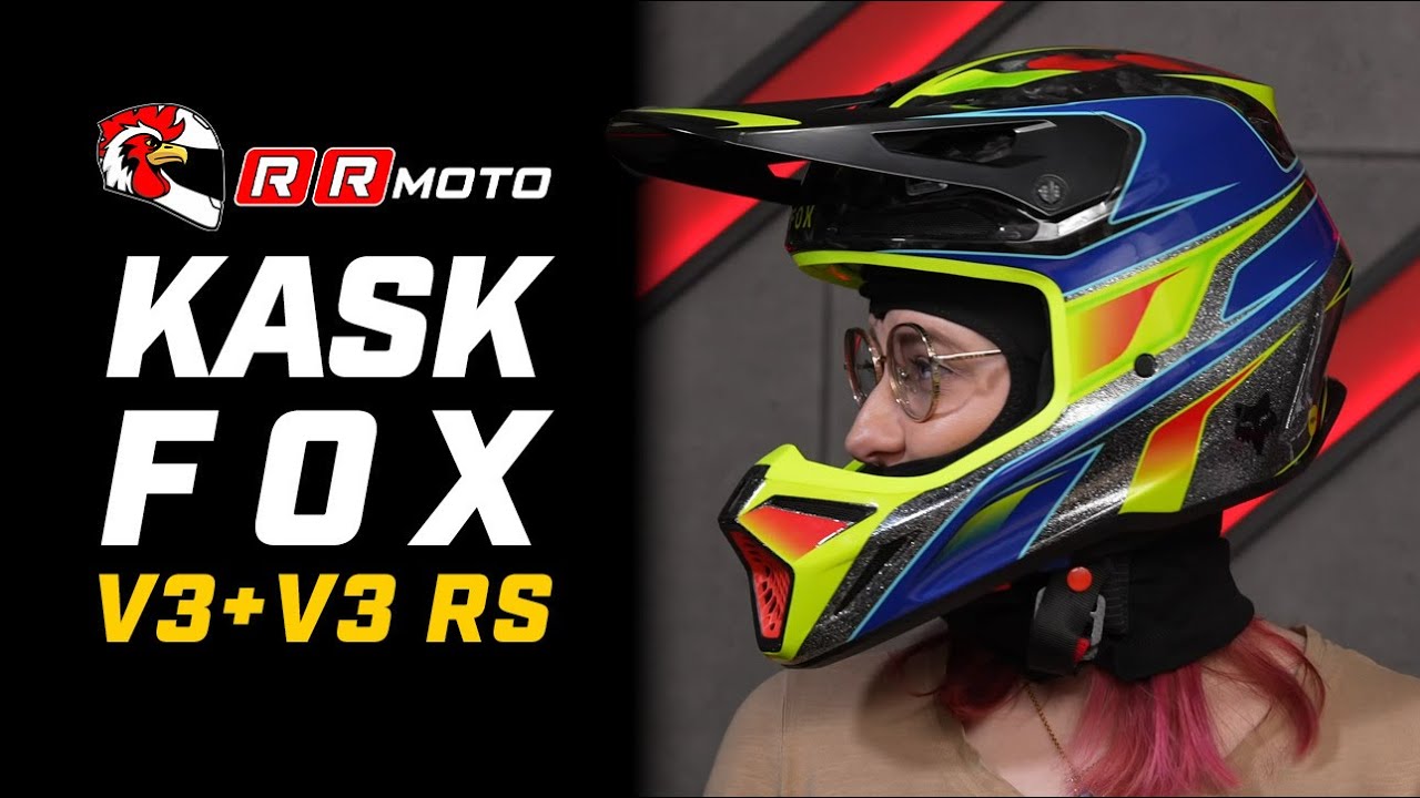 FOX V3 + V3 RS - kask motocyklowy na crossa