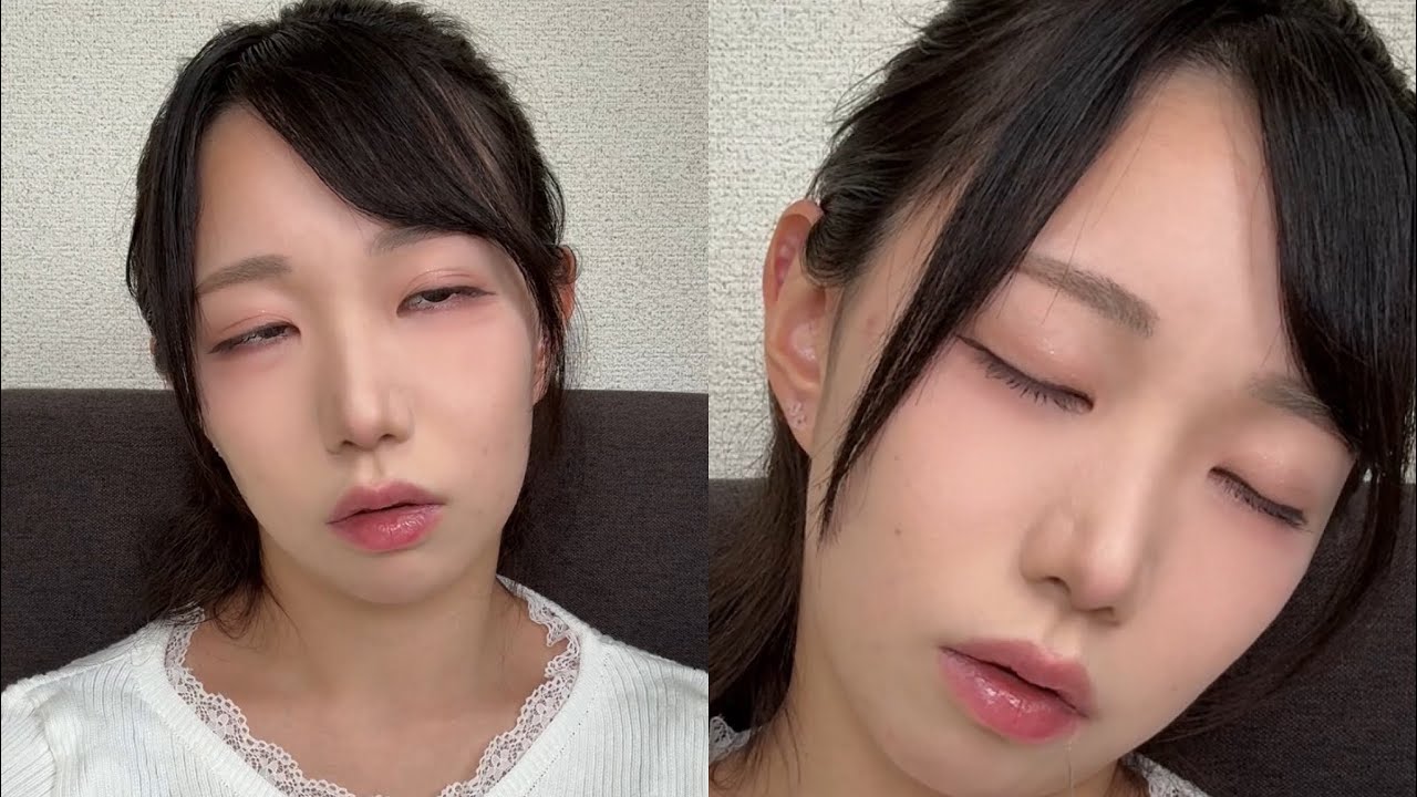 【208】人気の23歳モデル愛茉さん睡魔に襲われて、、、Popular 23-year-old model Ema sleeping drooling
