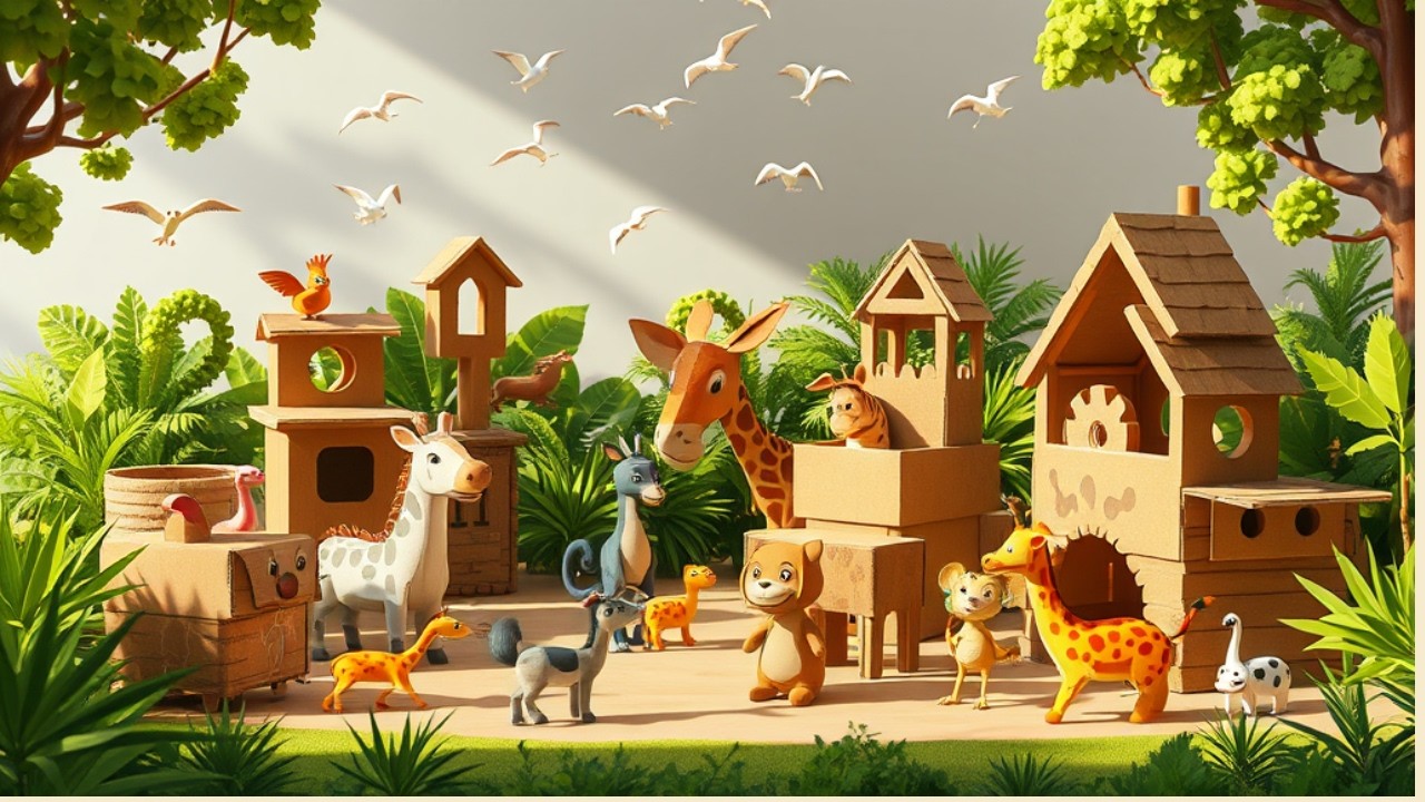 DIY Cardboard Zoo  Craft Your Favorite Animals