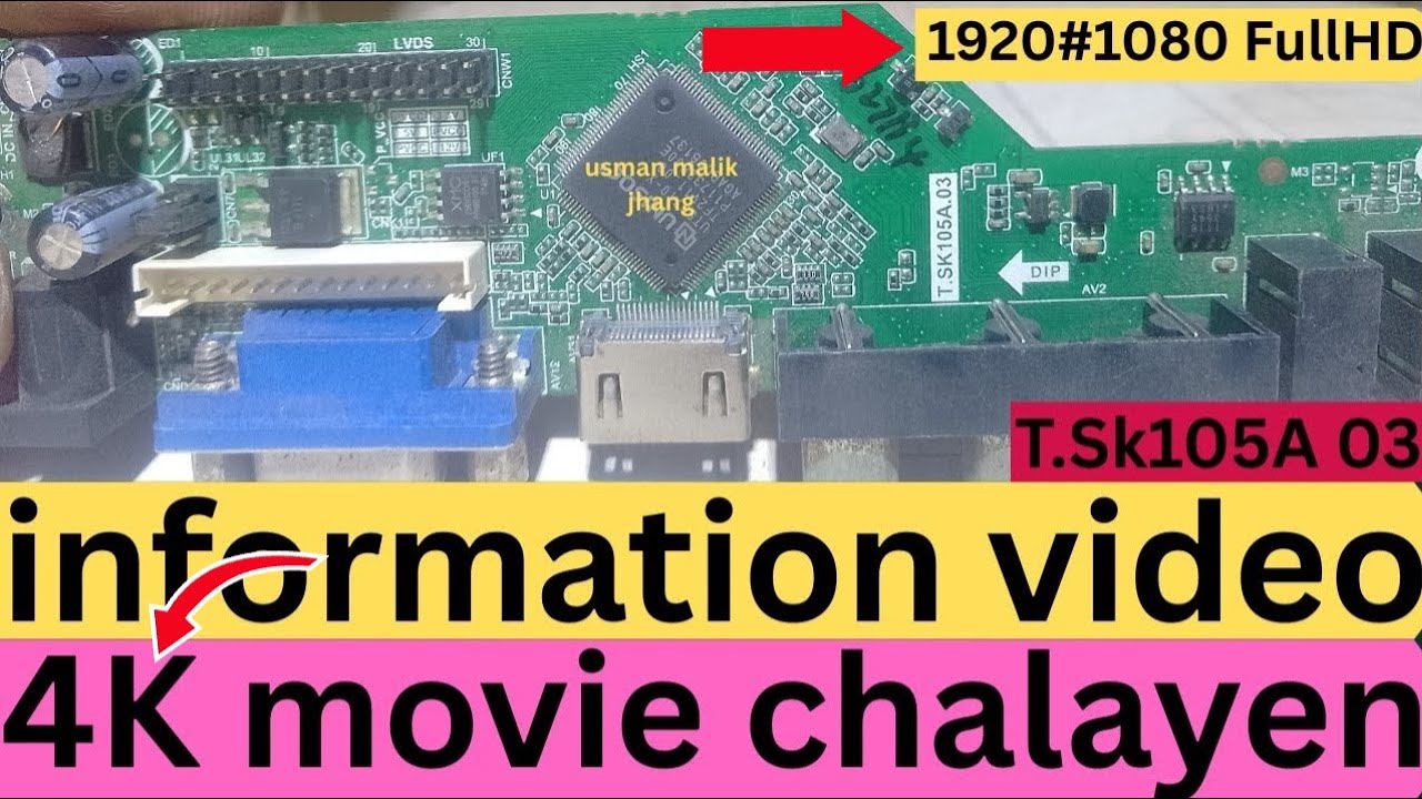 Universal T.SK105A.03 - The LCD LED Issue Explained, T V53 03 Universal LCD LED TV Controller