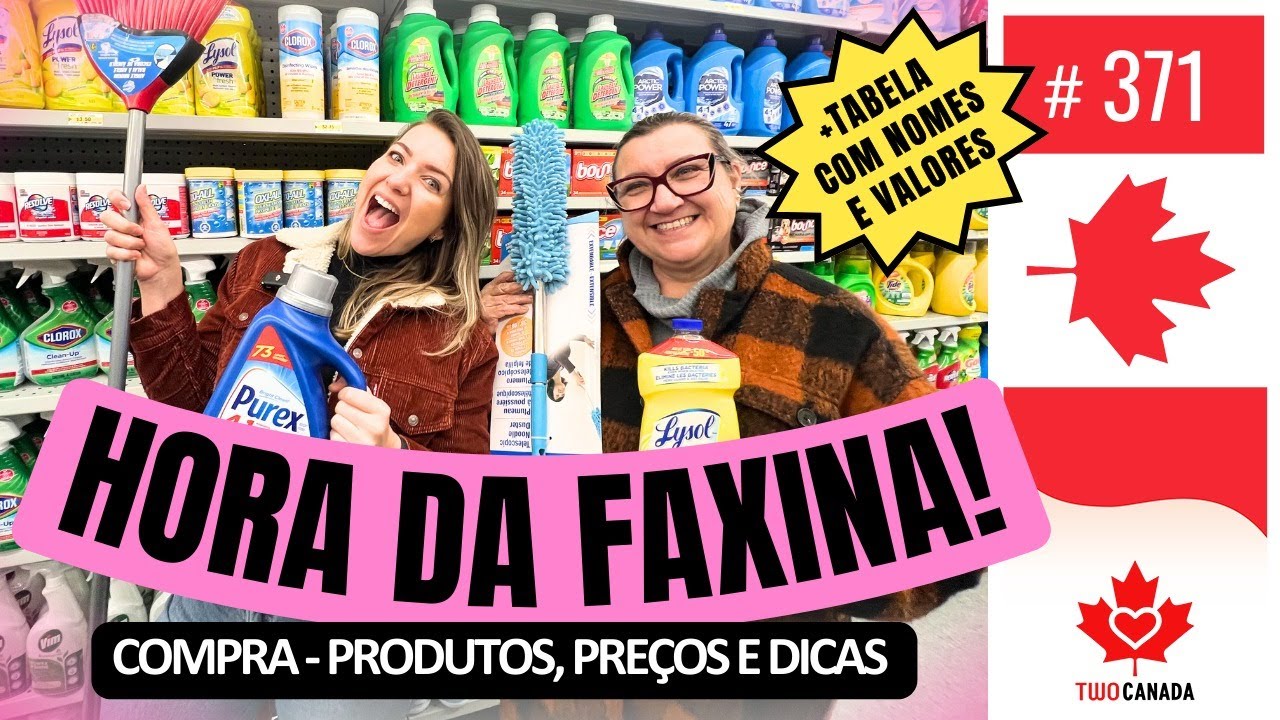 Quanto CUSTA PRODUTOS de LIMPEZA no CANADÁ? Compra COMPLETA #371