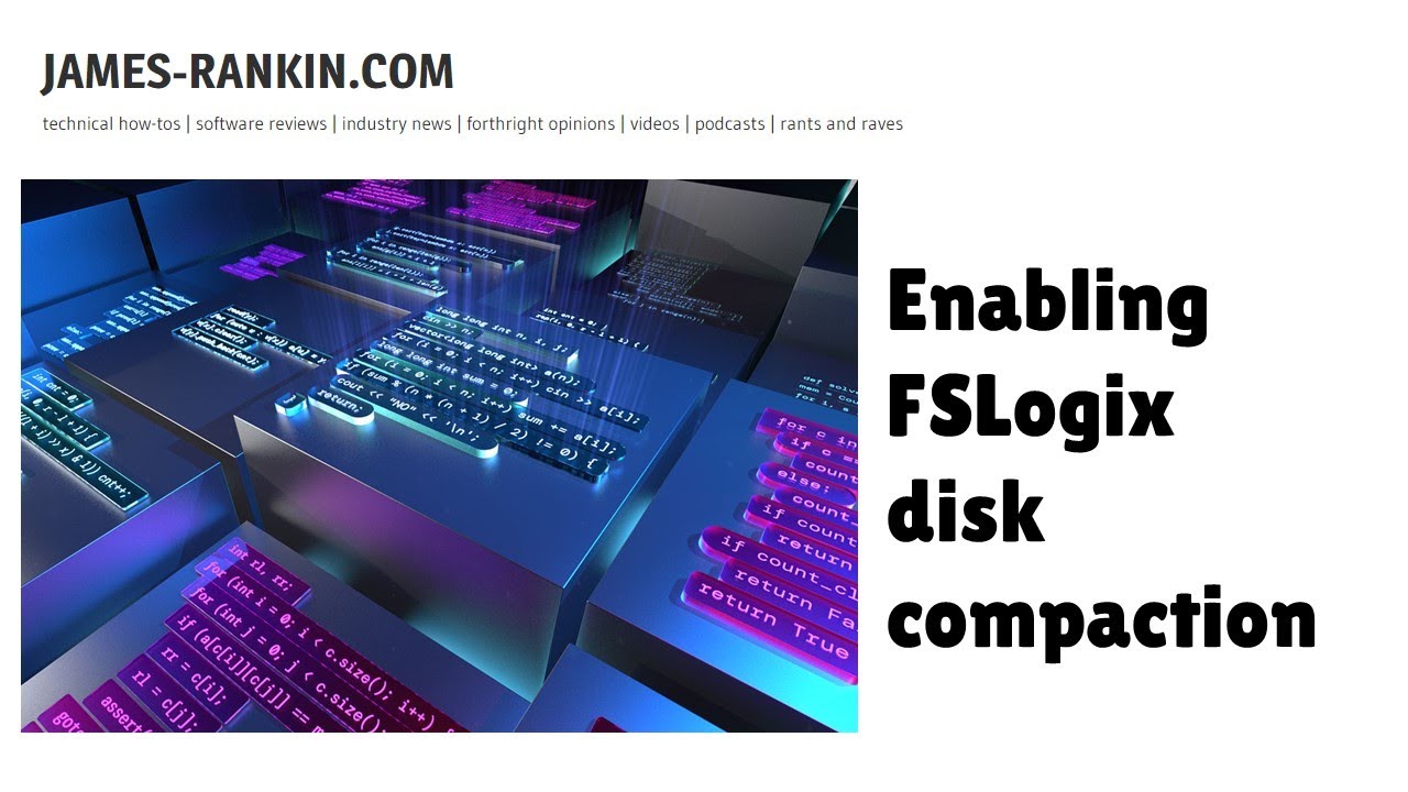 How to enable FSLogix disk compaction