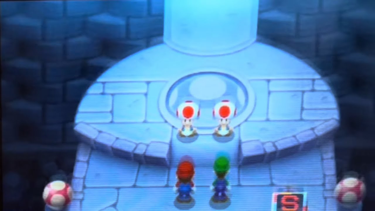 Mario And Luigi Bowser’s Inside Story 3ds Part 9: Toad Town Caves.
