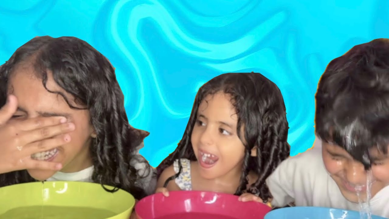 😂 مين أكثر؟ تحدي الماء بيني وبين أختي 💦