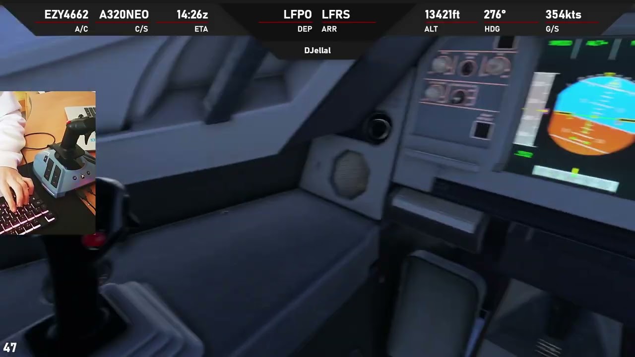 Vol MSFS2024 IVAO - LFPO - LFRS | FBWA20NX - FR
