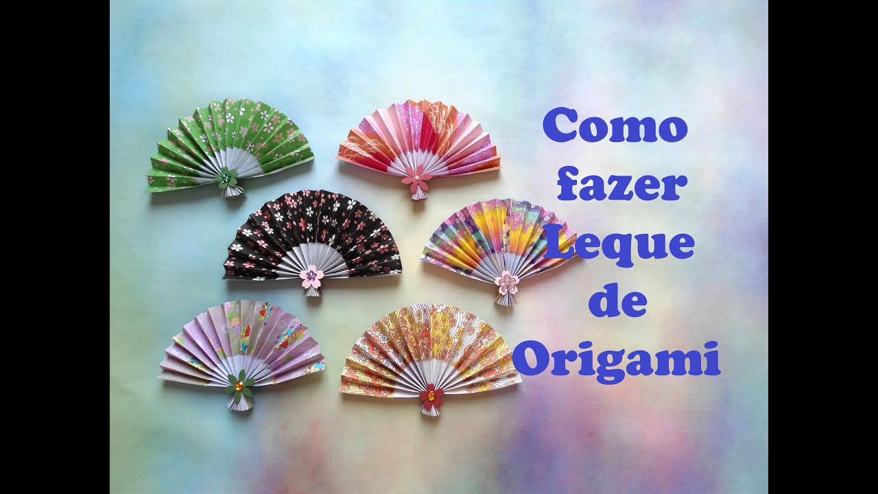 COMO FAZER LEQUE DE ORIGAMI