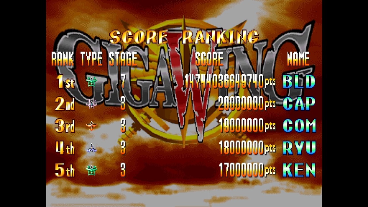 Giga Wing (Stuck) 1CC