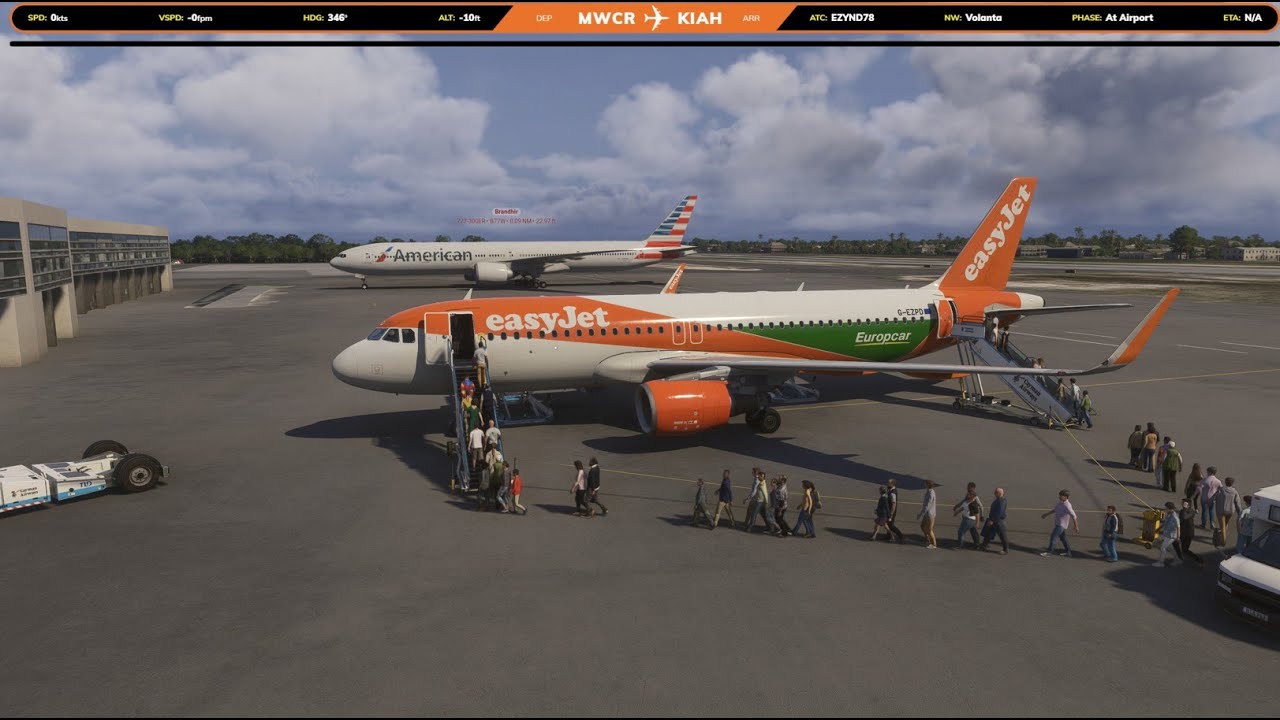Coop - MWCR  -  KIAH | Fullflight A320 Fenix Fs2024