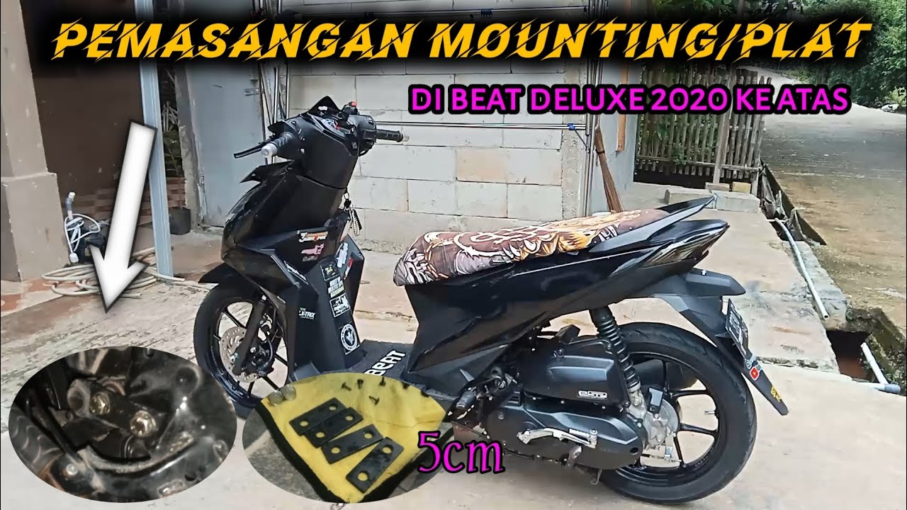 CARA PEMASANGAN MANJANGIN  MOUNTING DI BEAT DELUXE #beatdeluxe #beranda #otomotif #youtuberpemula