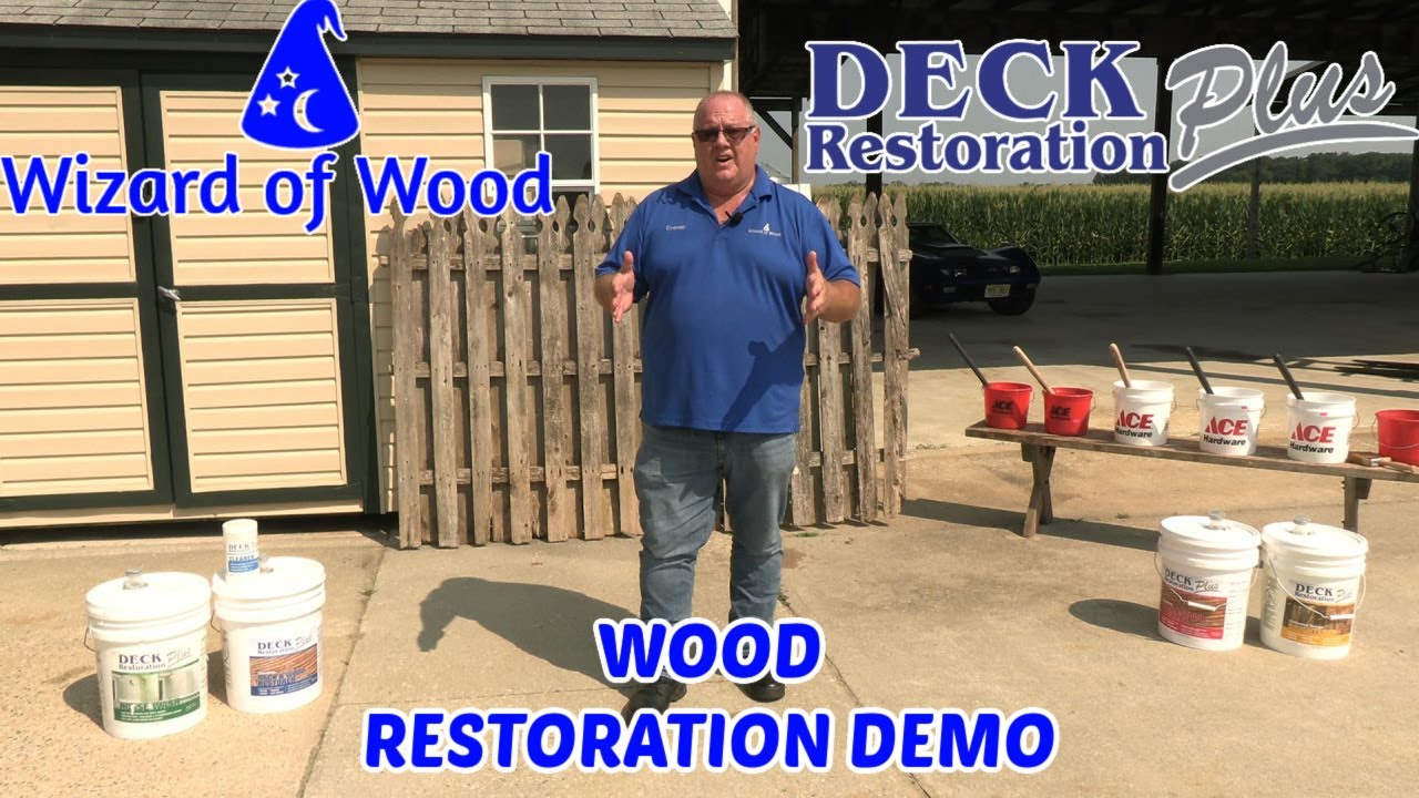 Live Exterior Wood Restoration Demo With "The Wizard of Wood" w/ Deck Restoration Plus Products