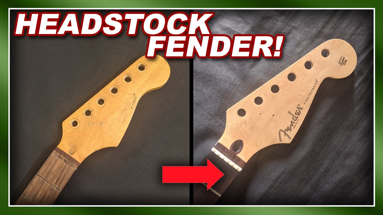FIZ UM HEADSTOCK FENDER A PARTIR DE UM BRAÇO CONDOR - (LUTHIERIA CASEIRA, LUTHIER)