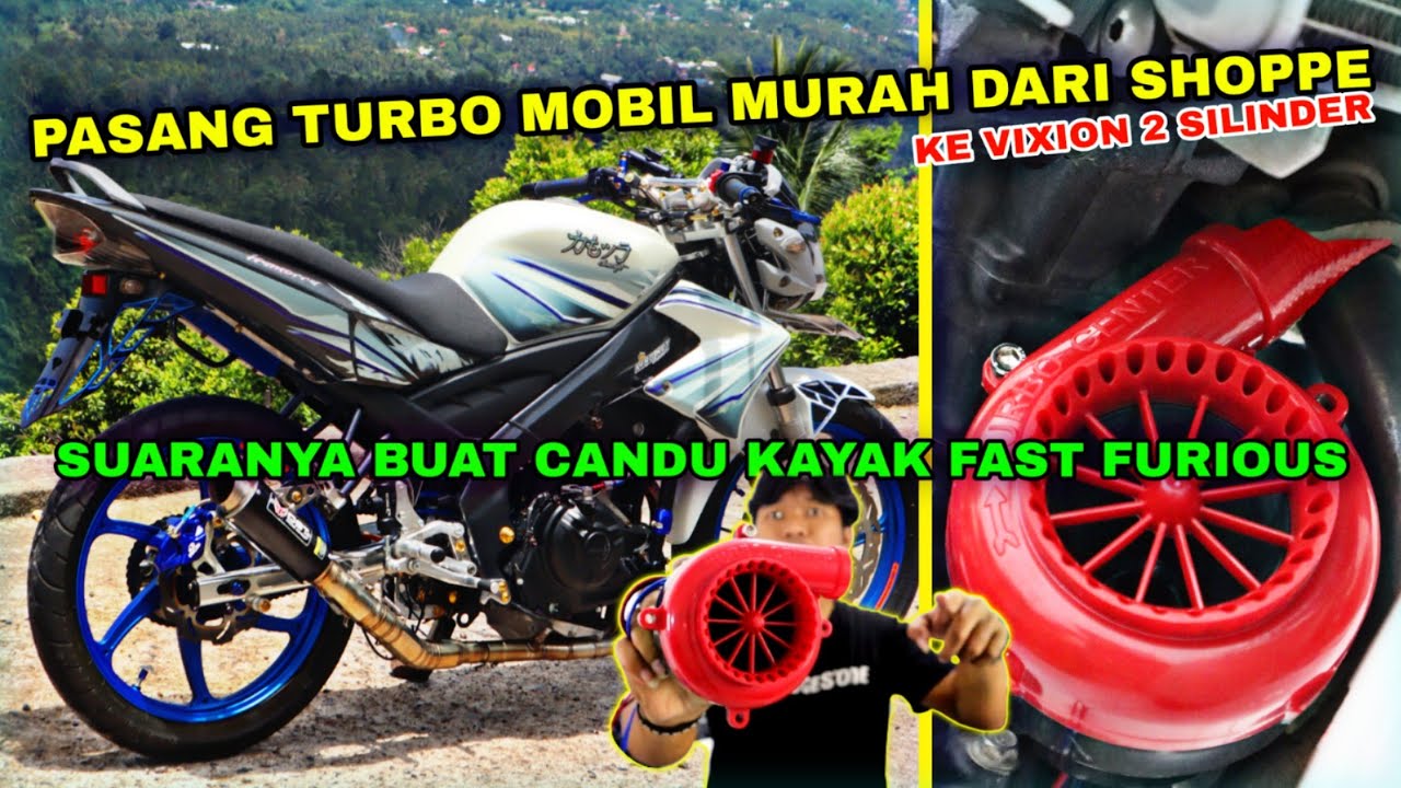 KEREN SUARA TURBO PADA VIXION 2 SILINDER‼️AUTO MIRIP MOBIL BALAP
