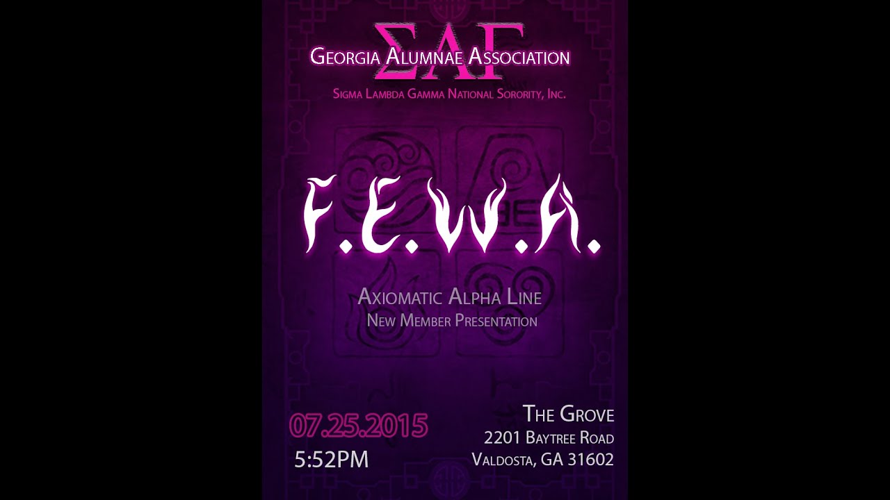 Sigma Lambda Gamma | Georgia Alumnae Association | Axiomatic Alpha Line | SUM15