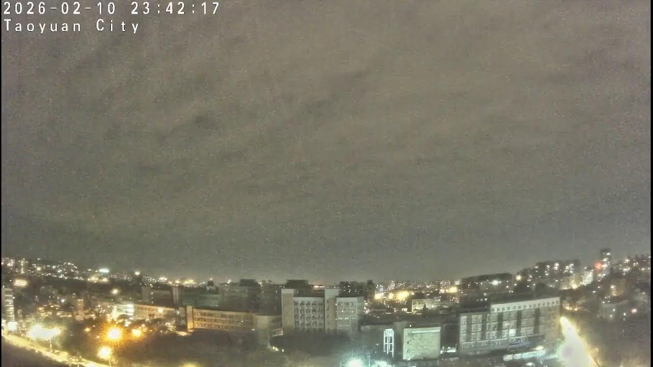 桃園市中壢區即時影像 Taoyuan Zhongli Live Cam｜天氣實況 Taiwan Weather Cam｜City View 24/7｜注意交通安全，遲到總比到不了好