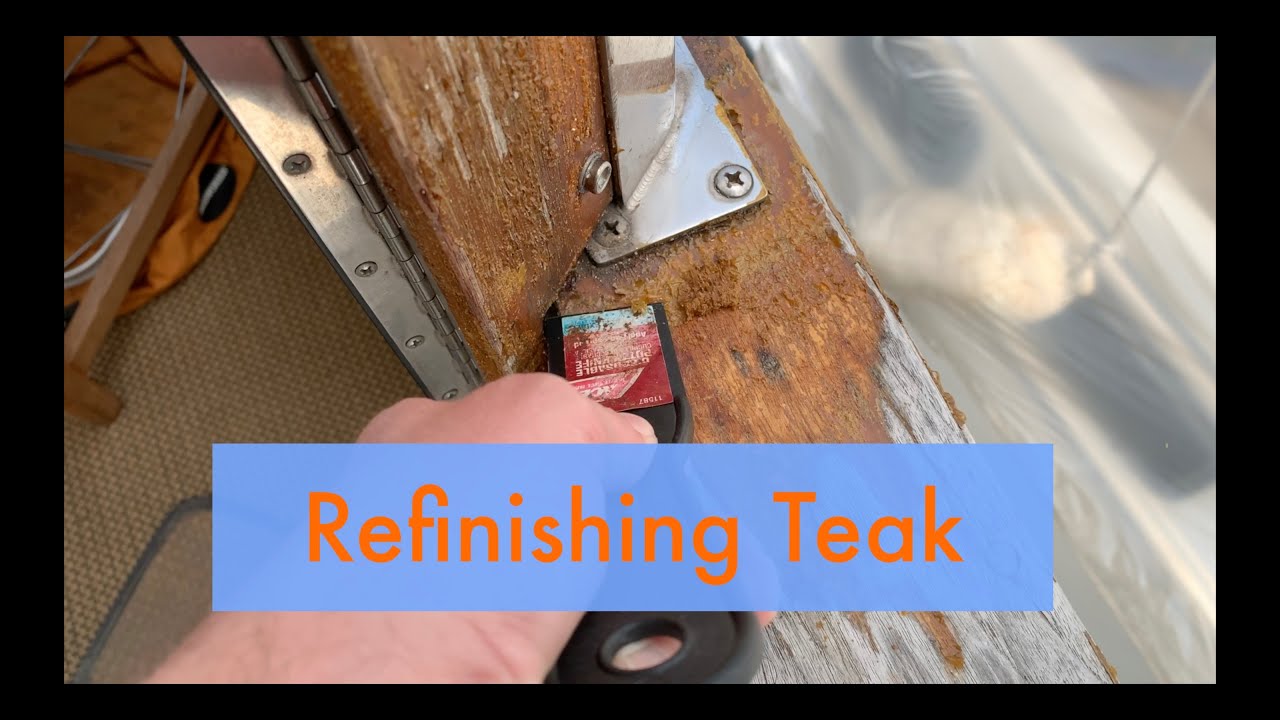 Refinishing Exterior Teak on Cygnet