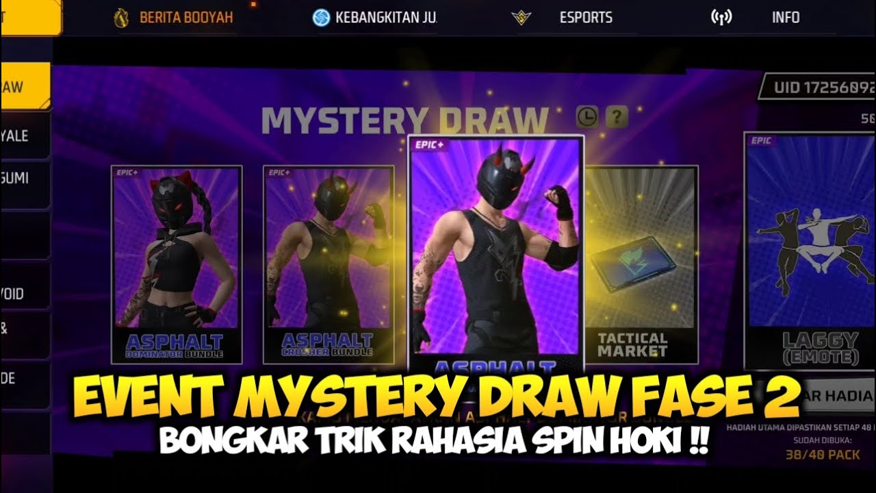 BONGKAR TRIK RAHASIA SPIN MYSTERY DRAW FF DAPATIN BUNDLE UTAMA! KLAIM TOKEN WAYANG