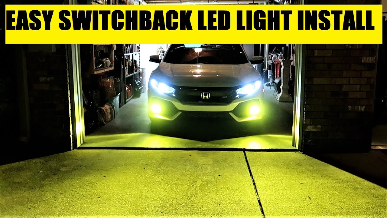 Switchback LED fog light install Civic Si 10th gen #Honda#CivicSi#lasfit#foglights