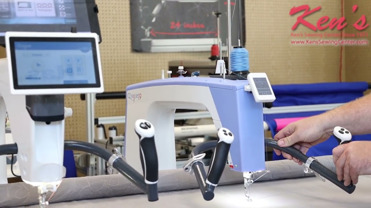 Grace Qnique 21x and 19 Longarm Quilting Machine Overview by Ken's Sewing Center, Muscle Shoals, AL
