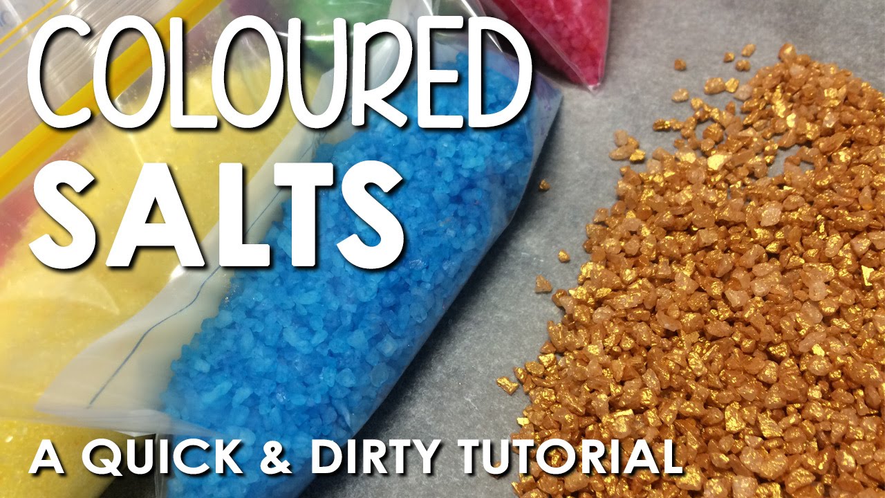 Quick & Dirty Tutorial: Coloured Salts for Decorating