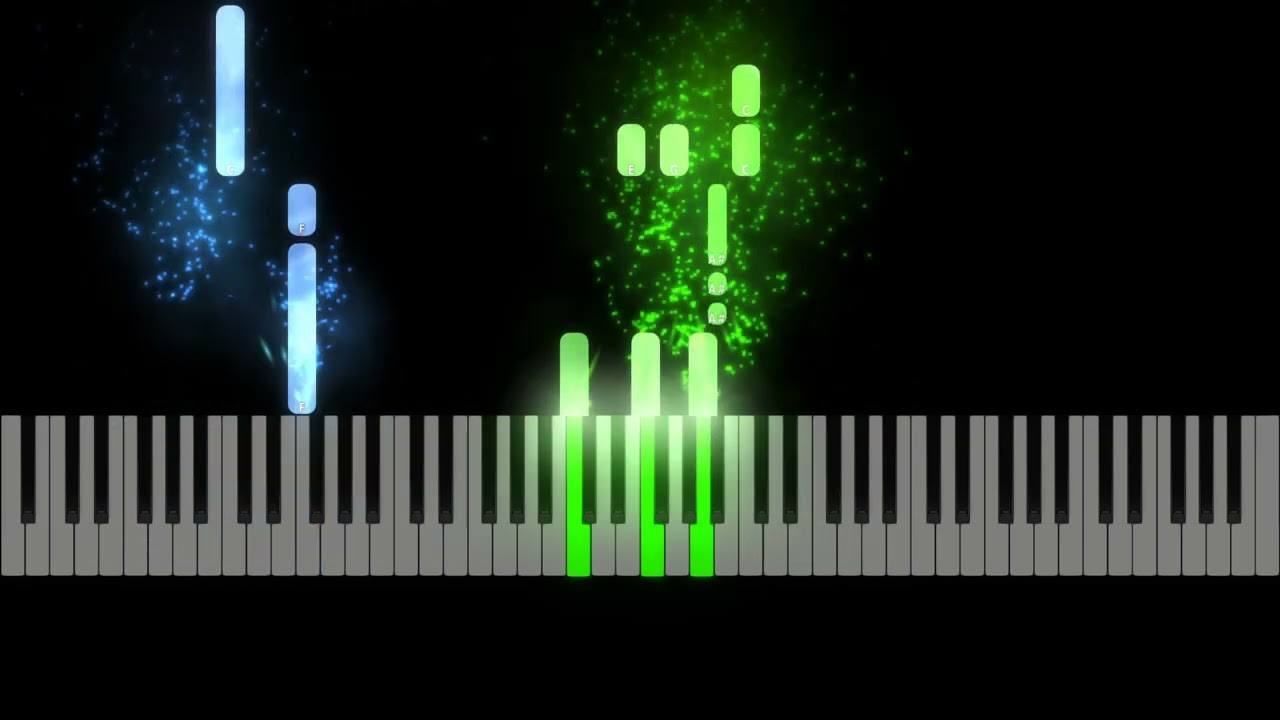 Bee Gees 'Night Fever' Piano Synthesia Preview, Free Sheet Music
