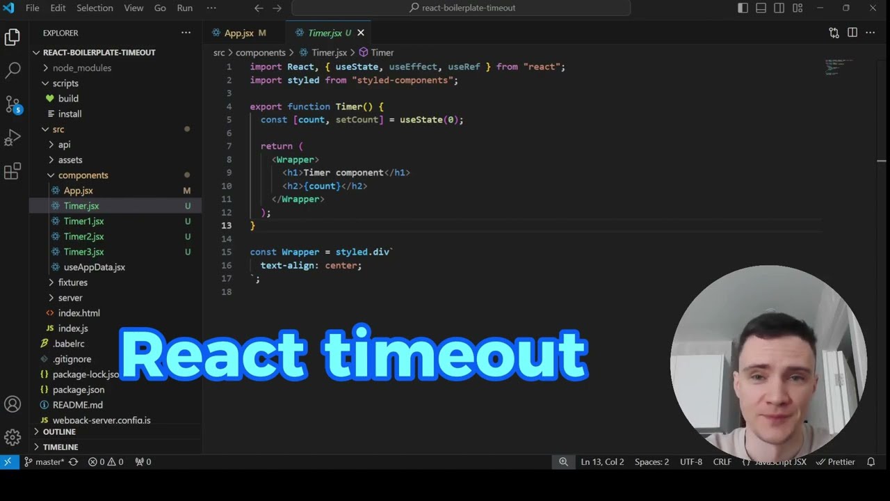 Вопрос собеседования по React, setTimeout setInterval.