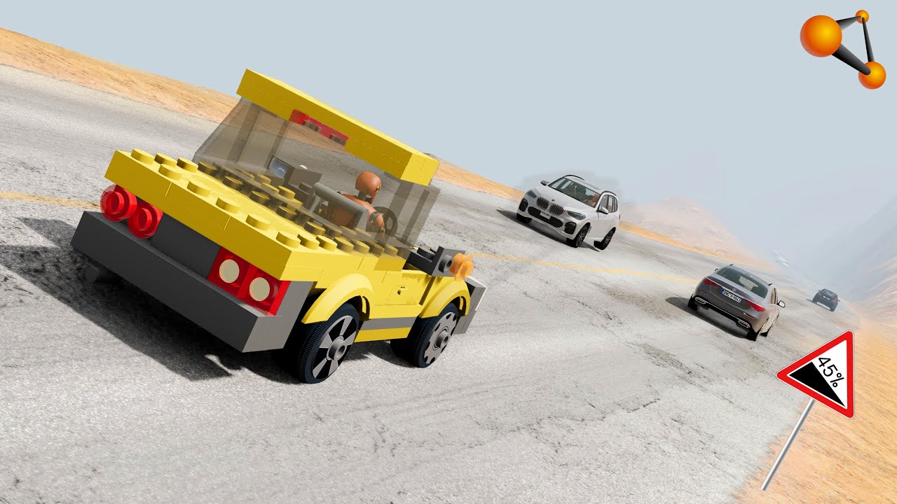 ОПАСНАЯ ИГРУШКА! У ЛЕГО МАШИНКИ ОТКАЗАЛИ ТОРМОЗА | BeamNG.drive