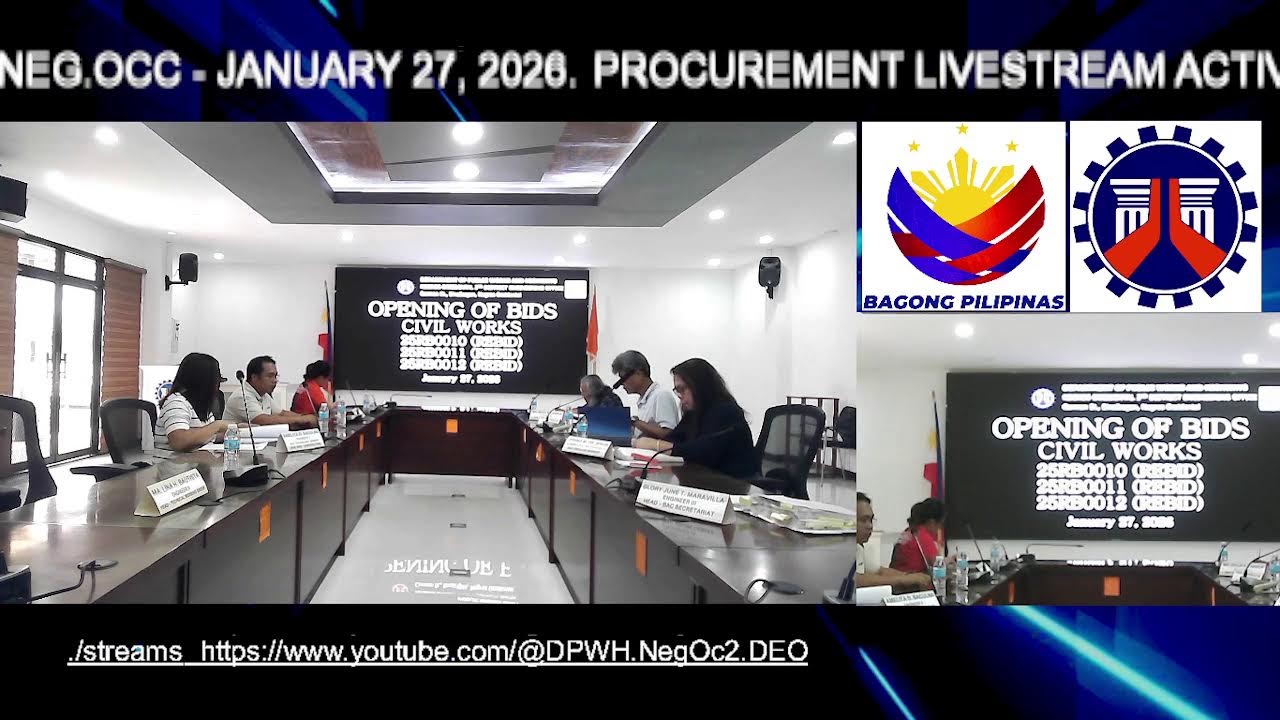 PROCUREMENT LIVESTREAM FOR DPWH 2ND DEO NEG OCC - JANUARY 27, 2026