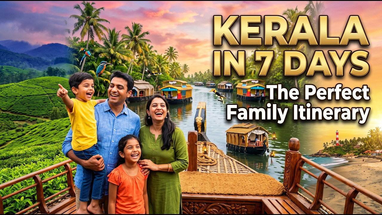 A Family-Friendly 7-Day Kerala Trip Plan 🇮🇳 | Complete Kerala Itinerary | Holiday Professor