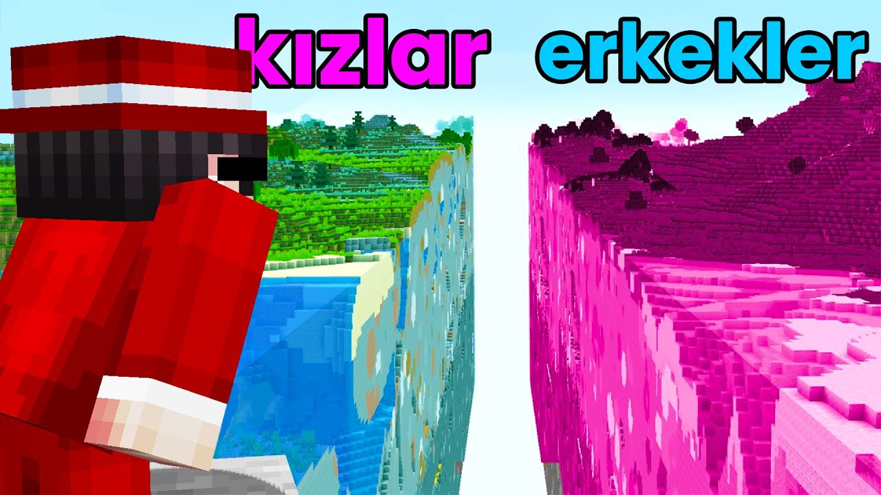 Neden Kızların Oynadığı Minecraft Sunucusunda Dünyayı İkiye Böldüm?