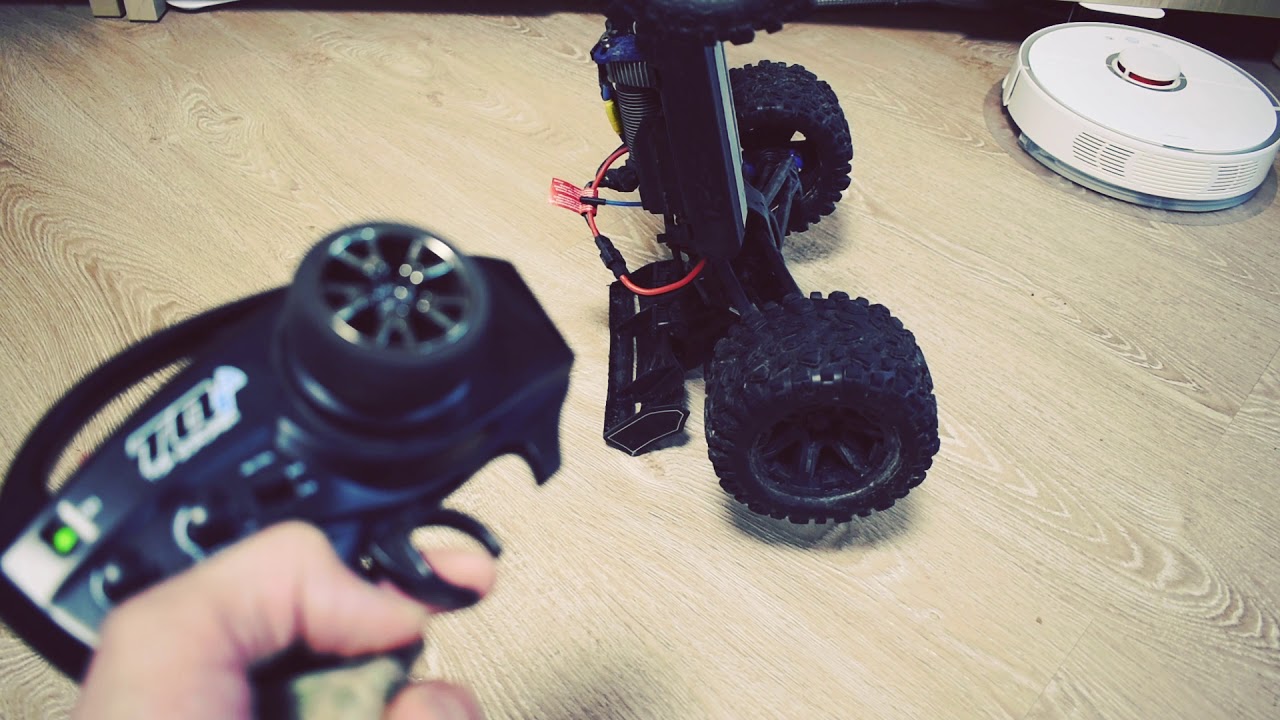 Реверс триггера газа на контроллере Traxxas TQI Throttle reverse + поломка кардана.