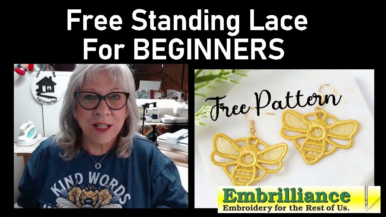 Free Standing Lace With A Bonus Tip For Embrilliance Enthusiast Fans