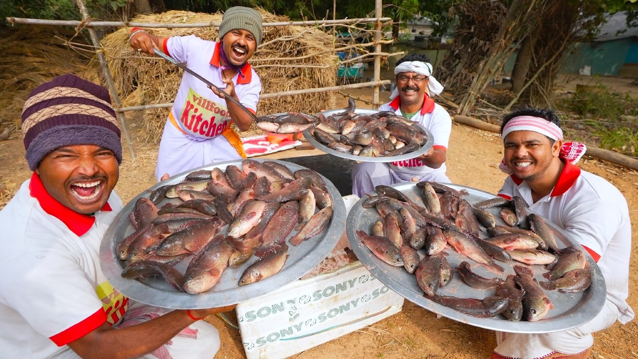 Bengali style Koi Macher Jahal recipe | Climbing Perch Fish curry cooking for village people