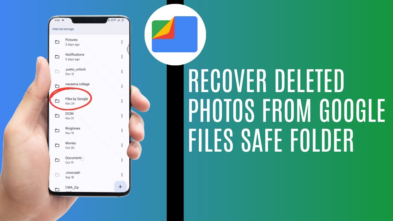 How To Recover Deleted Photos From Google Files Safe Folder !