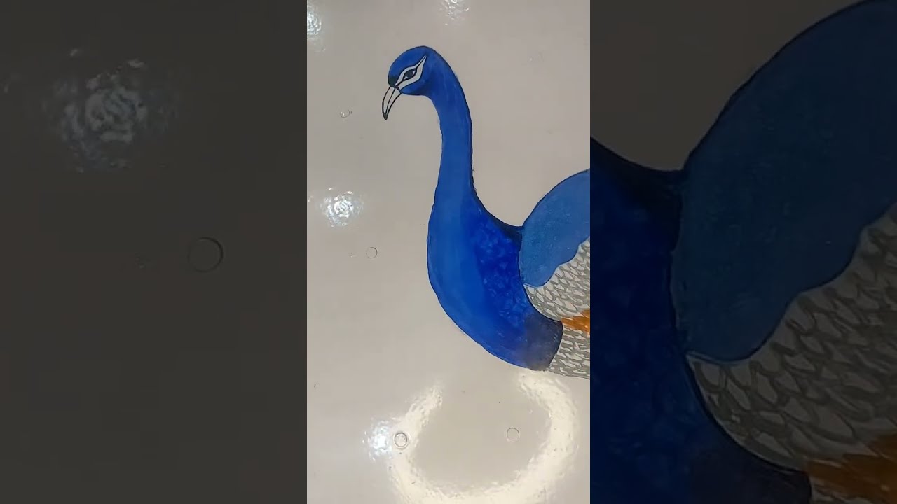 jass_creation96 is live handpainted peacock design