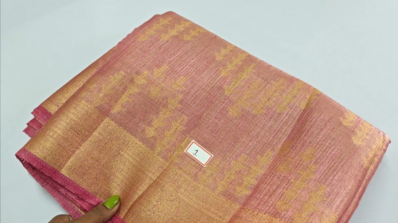 Fresh Arrivals Pure Linen Tissue Saree Collections FREE SHIPPING 