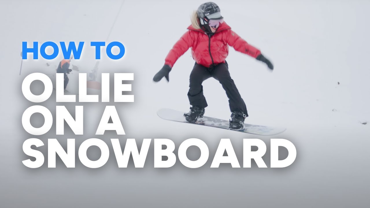 HOW TO OLLIE ON A SNOWBOARD | with Olympian Aimee Fuller