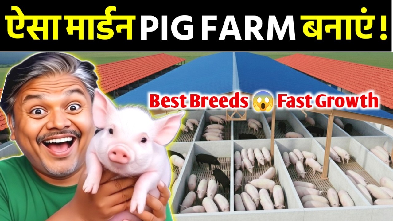 “छत्तीसगढ़ का सबसे Advanced Pig Farm 🐷 | Modern Shed Design + Water Line + Fogger Cooling Setup