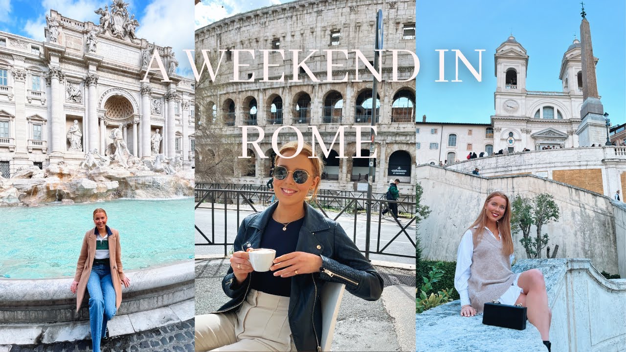 Rome Travel Vlog -  Exploring the Colosseum, Trevi Fountain & Spanish Steps!