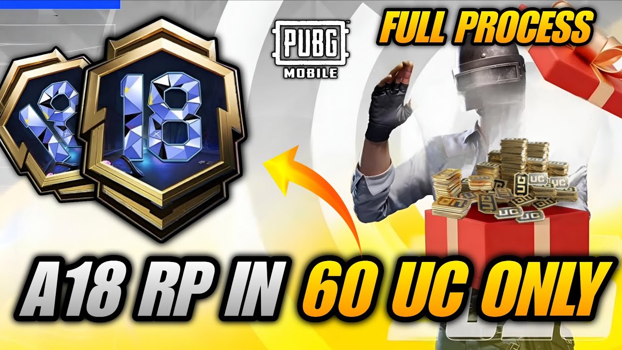 🔴 A18 RP IN 60 UC ONLY IN PUBG MOBILE | A18 ROYAL PASS IN 60 UC ONLY PUBG MOBILE | A18 RP PRE ORDER