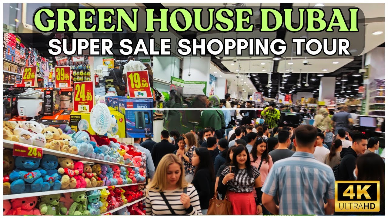 Best Deals in DUBAI GREEN HOUSE SHOPPING CENTRE DEIRA Part 1 | Super Crowded Shopping Tour in 4K
