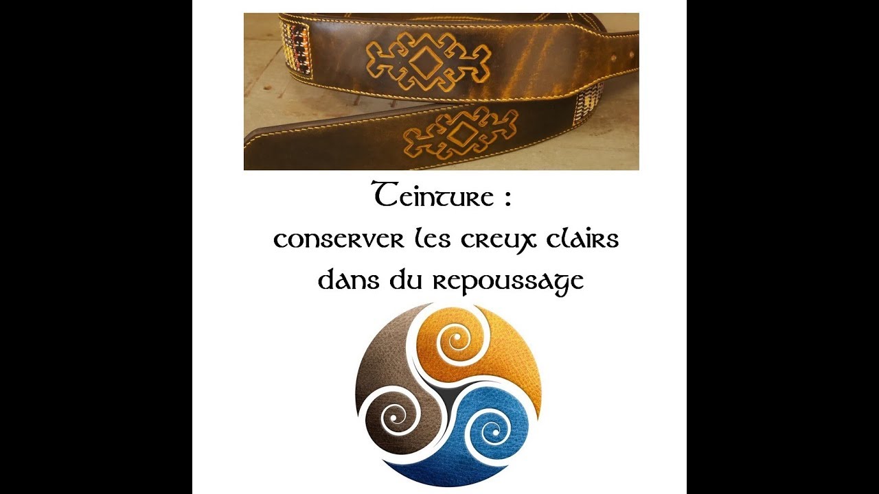 Teinture cuir conserver les creux clairs