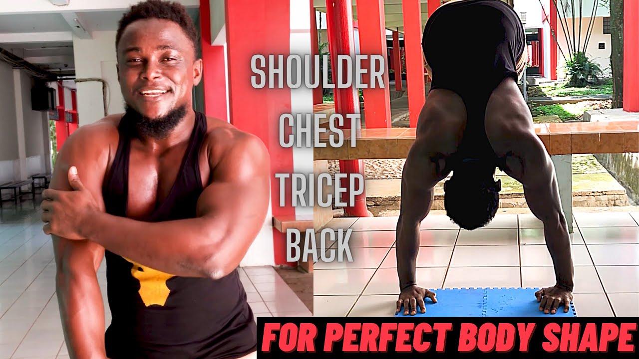 UPPER BODY WORKOUT for Perfect BODY SHAPE - No Equipment (Shoulders, Chest, Arms, Back)