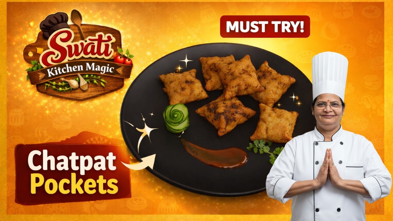 CRISPY Chatpat Pockets ! | Quick & Spicy Snacks !😋 The Ultimate Evening Snack Recipe