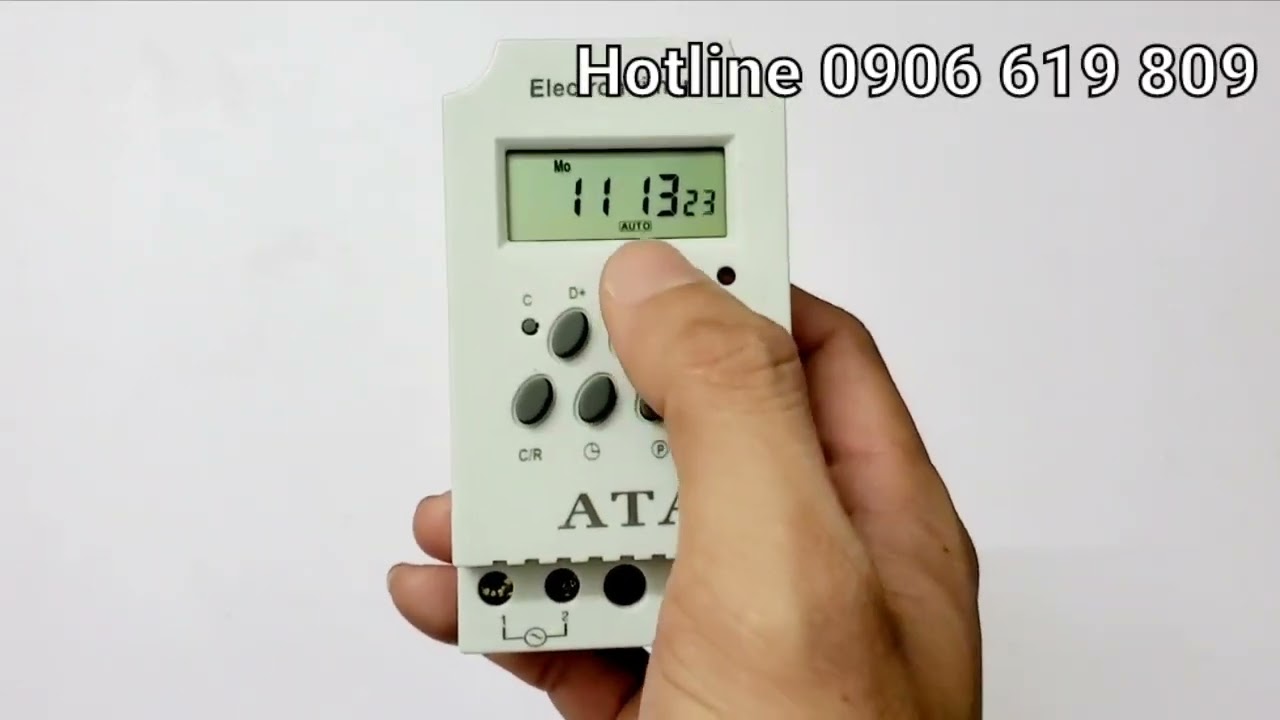 Hướng dẫn sử dụng c&agrave;i đặt c&ocirc;ng tắc hẹn giờ điện tử tự động ATA AT-17C bật tắt m&aacute;y bơn thiết bị điện