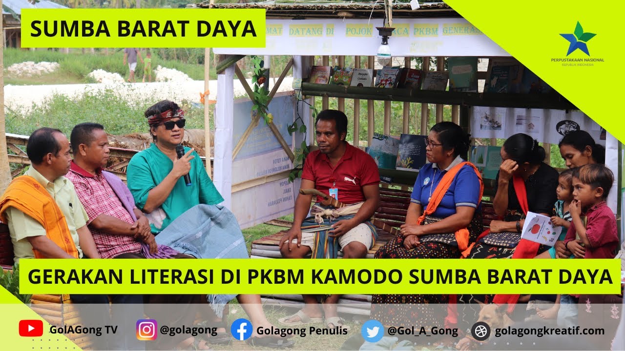 KUNJUNGAN DUTA BACA INDONESIA DI PKBM KAMODO SUMBA BARAT DAYA